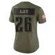Women's Jay Ajayi ＃26 Philadelphia Eagles Olive Limited 2025 Salute to Service Jersey