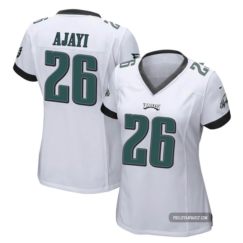Women's Jay Ajayi ＃26 Philadelphia Eagles White Game Jersey