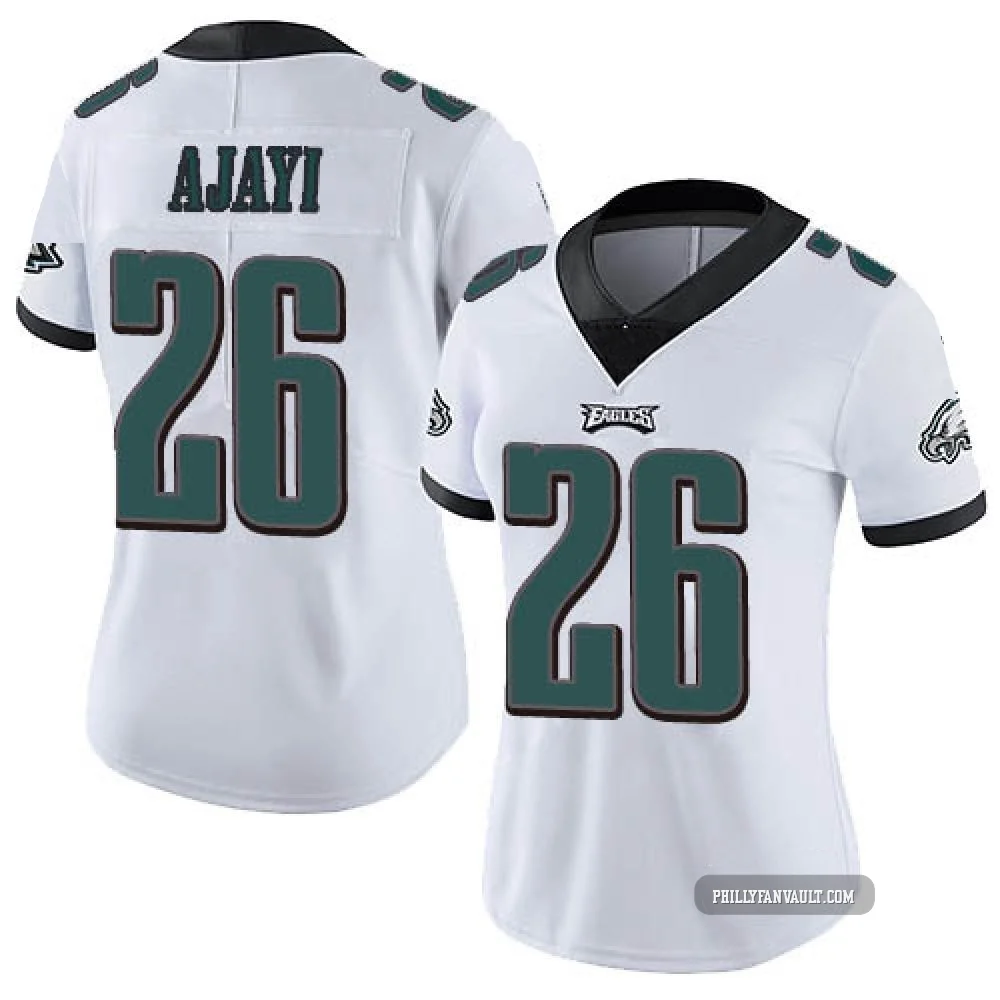 Women's Jay Ajayi ＃26 Philadelphia Eagles White Limited Vapor Untouchable Jersey