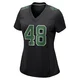 Women's J.T. Gray ＃48 Philadelphia Eagles Black/Kelly Game Carbon Green Fashion Jersey