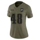 Women's J.T. Gray ＃48 Philadelphia Eagles Olive Limited 2025 Salute to Service Jersey