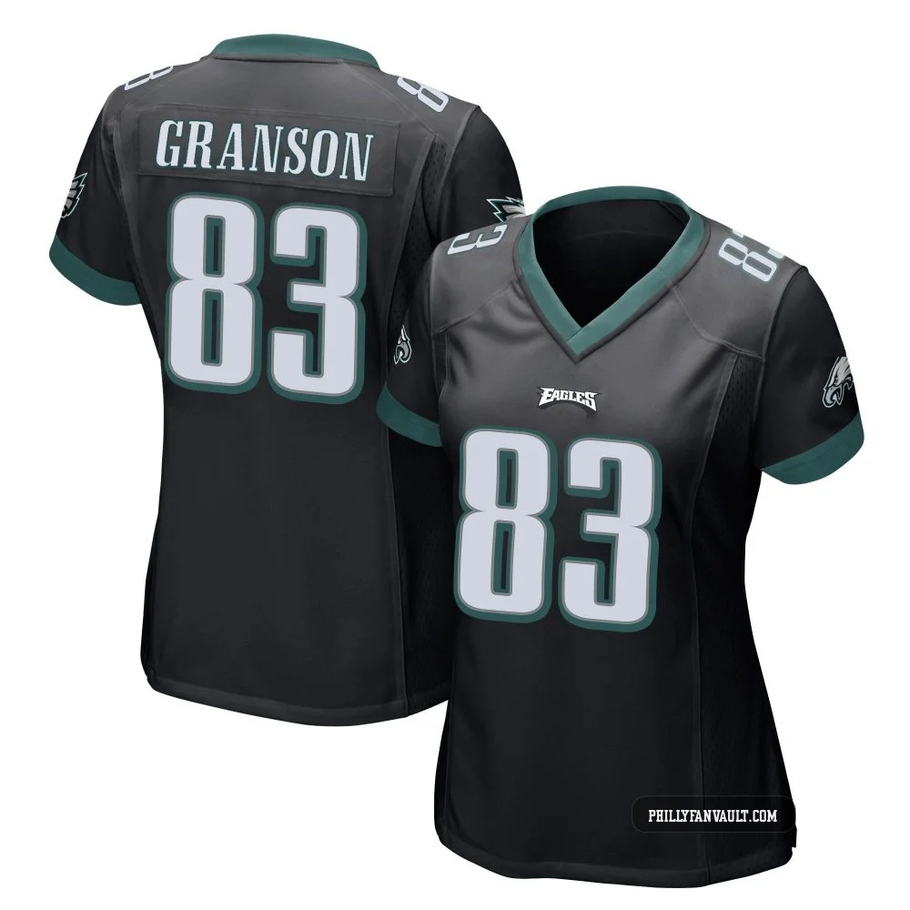 Women's Kylen Granson ＃83 Philadelphia Eagles Black Game Alternate Jersey
