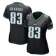 Women's Kylen Granson ＃83 Philadelphia Eagles Black Game Alternate Jersey