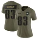 Women's Kylen Granson ＃83 Philadelphia Eagles Olive Limited 2025 Salute to Service Jersey