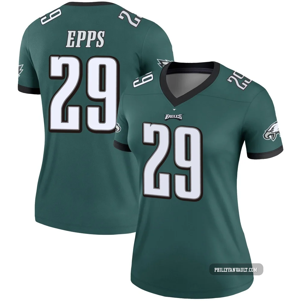 Women's Marcus Epps ＃29 Philadelphia Eagles Green Legend Jersey