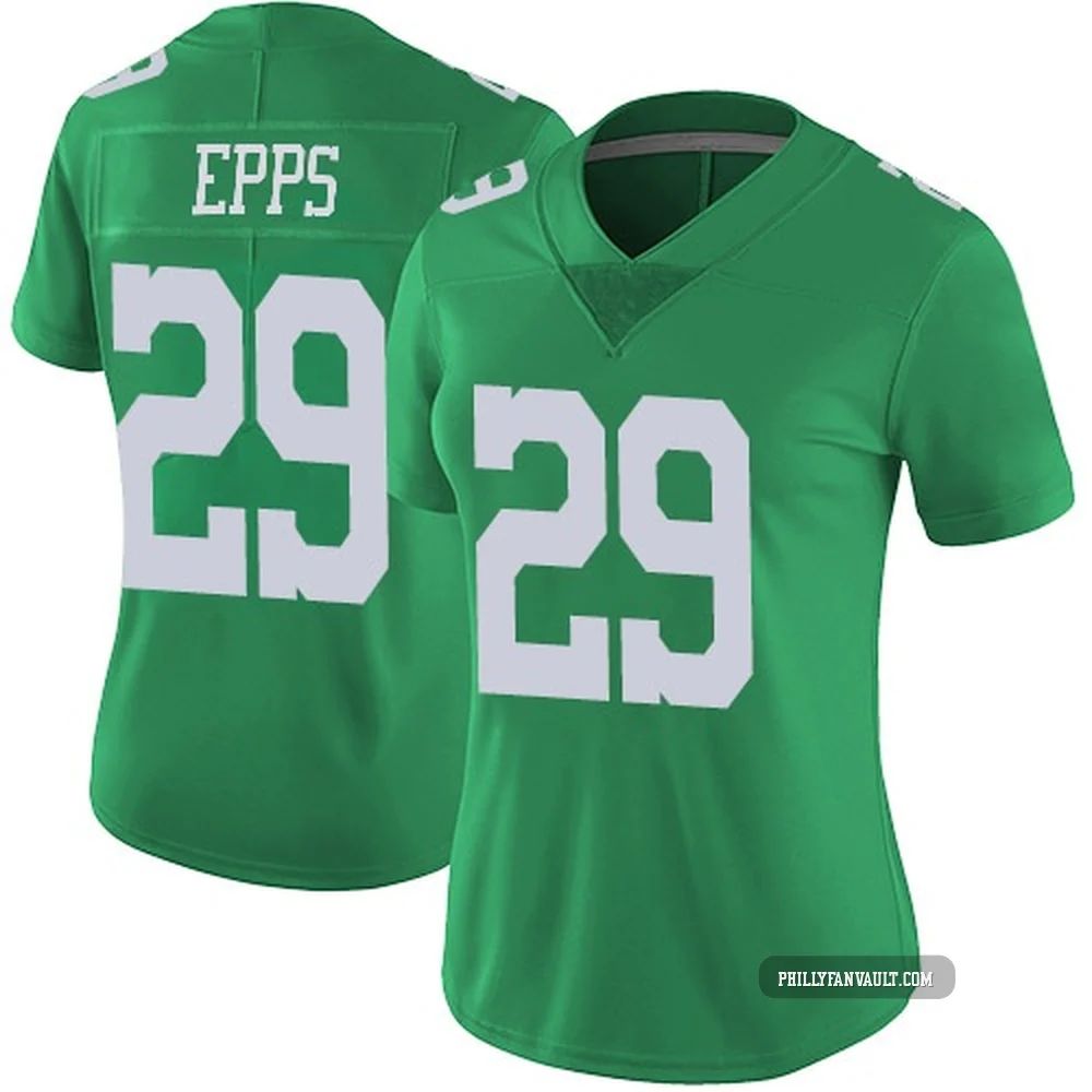 Women's Marcus Epps ＃29 Philadelphia Eagles Green Limited Vapor Untouchable Jersey