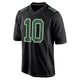 Youth Braden Mann ＃10 Philadelphia Eagles Black/Kelly Game Carbon Green Fashion Jersey