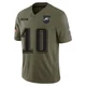 Youth Braden Mann ＃10 Philadelphia Eagles Olive Limited 2025 Salute to Service Jersey