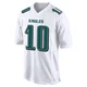 Youth Braden Mann ＃10 Philadelphia Eagles White Game Tundra Fashion Jersey