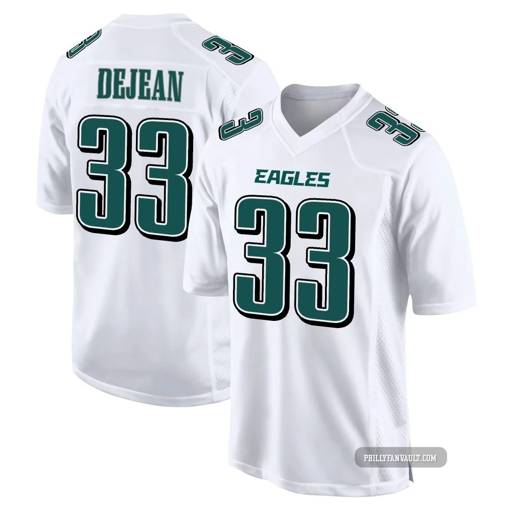 Youth Cooper DeJean ＃33 Philadelphia Eagles White Game Tundra Fashion Jersey