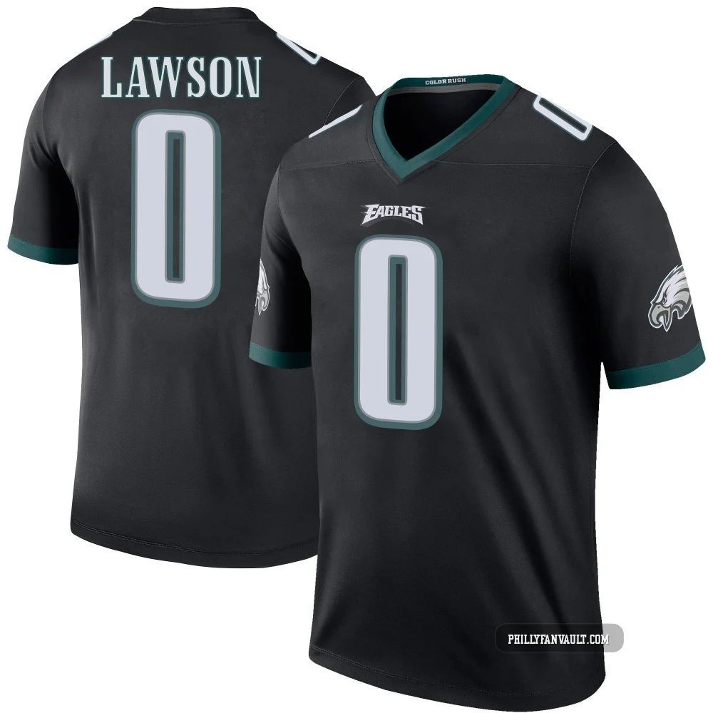 Youth Deontae Lawson ＃0 Philadelphia Eagles Black Legend Color Rush Jersey