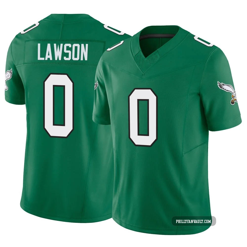 Youth Deontae Lawson ＃0 Philadelphia Eagles Green Limited Kelly Alternate Vapor F.U.S.E. Jersey