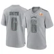 Youth DeVonta Smith ＃6 Philadelphia Eagles Gray Game Atmosphere Fashion Super Bowl LIX Jersey