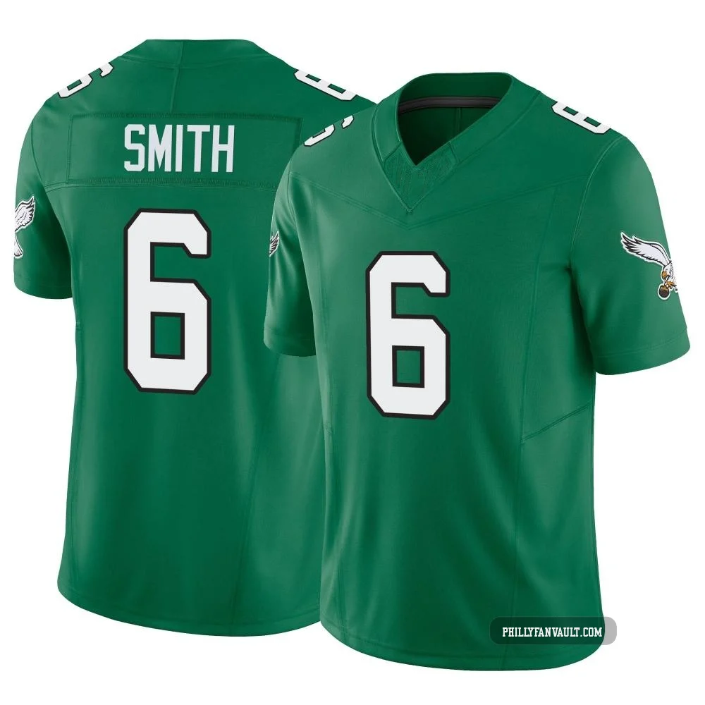 Youth DeVonta Smith ＃6 Philadelphia Eagles Green Limited Kelly Alternate Vapor F.U.S.E. Jersey