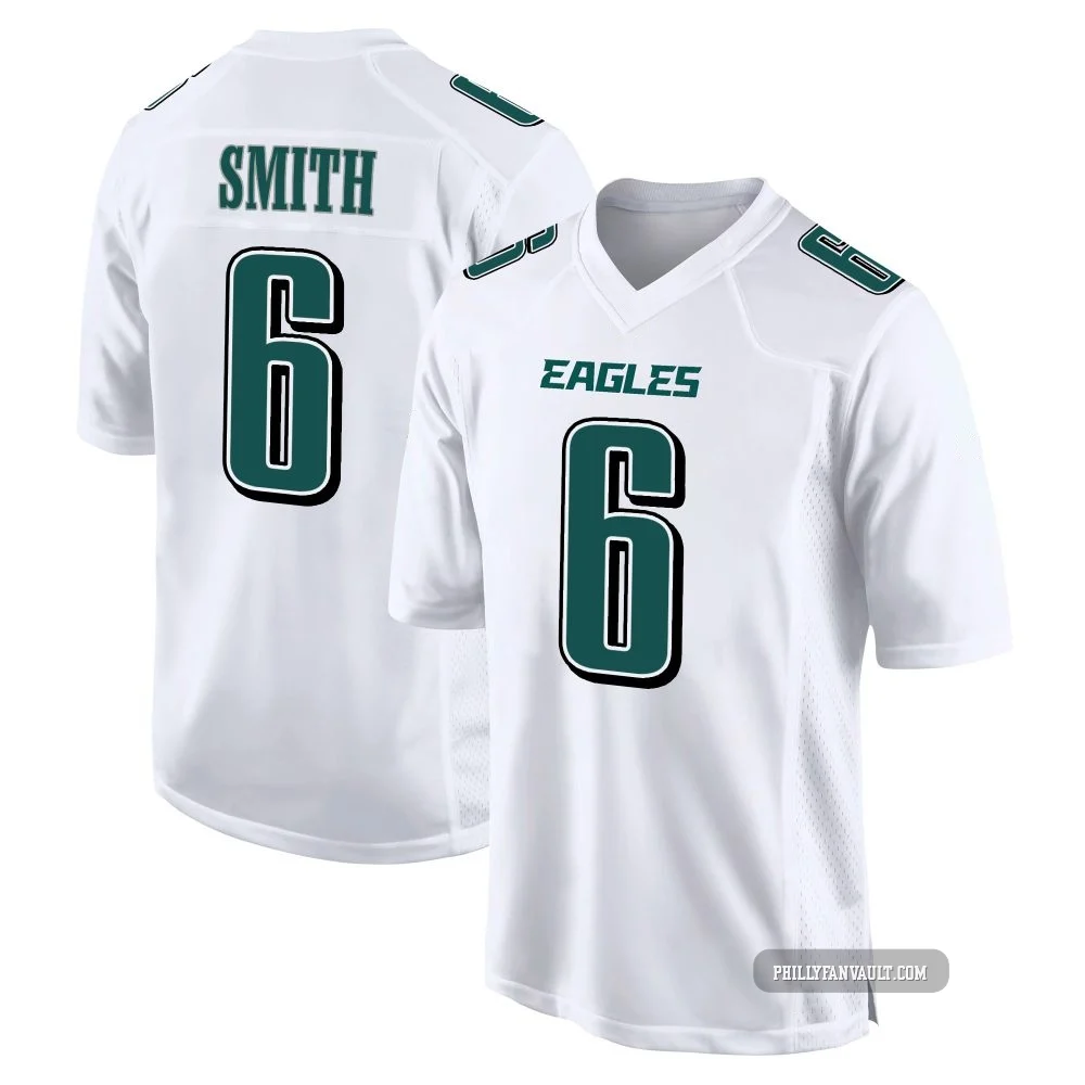 Youth DeVonta Smith ＃6 Philadelphia Eagles White Game Tundra Fashion Jersey