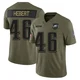 Youth Griffin Hebert ＃46 Philadelphia Eagles Olive Limited 2025 Salute to Service Jersey