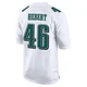 Youth Griffin Hebert ＃46 Philadelphia Eagles White Game Tundra Fashion Jersey
