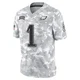 Youth Jalen Hurts ＃1 Philadelphia Eagles Arctic Camo Limited 2024 Salute to Service Jersey