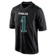 Youth Jalen Hurts ＃1 Philadelphia Eagles Black Game Carbon Fashion Jersey