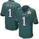 Youth Jalen Hurts ＃1 Philadelphia Eagles Green Game Team Color Super Bowl LIX Jersey