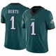Youth Jalen Hurts ＃1 Philadelphia Eagles Green Limited Vapor F.U.S.E. Jersey
