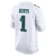 Youth Jalen Hurts ＃1 Philadelphia Eagles White Game Tundra Fashion Jersey