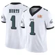 Youth Jalen Hurts ＃1 Philadelphia Eagles White Limited Vapor F.U.S.E. Super Bowl LIX Jersey