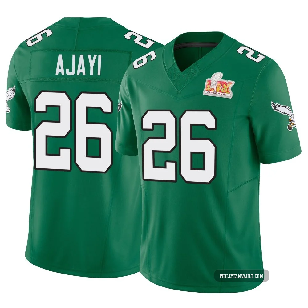 Youth Jay Ajayi ＃26 Philadelphia Eagles Green Limited Kelly Alternate Vapor F.U.S.E. Super Bowl LIX Jersey