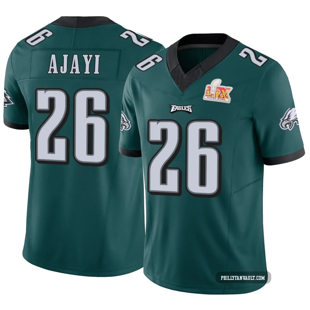 Youth Jay Ajayi ＃26 Philadelphia Eagles Green Limited Vapor F.U.S.E. Super Bowl LIX Jersey