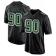 Youth Jordan Davis ＃90 Philadelphia Eagles Black/Kelly Game Carbon Green Fashion Jersey