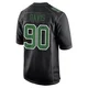 Youth Jordan Davis ＃90 Philadelphia Eagles Black/Kelly Game Carbon Green Fashion Jersey