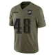 Youth J.T. Gray ＃48 Philadelphia Eagles Olive Limited 2025 Salute to Service Jersey