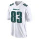 Youth Kylen Granson ＃83 Philadelphia Eagles White Game Tundra Fashion Jersey