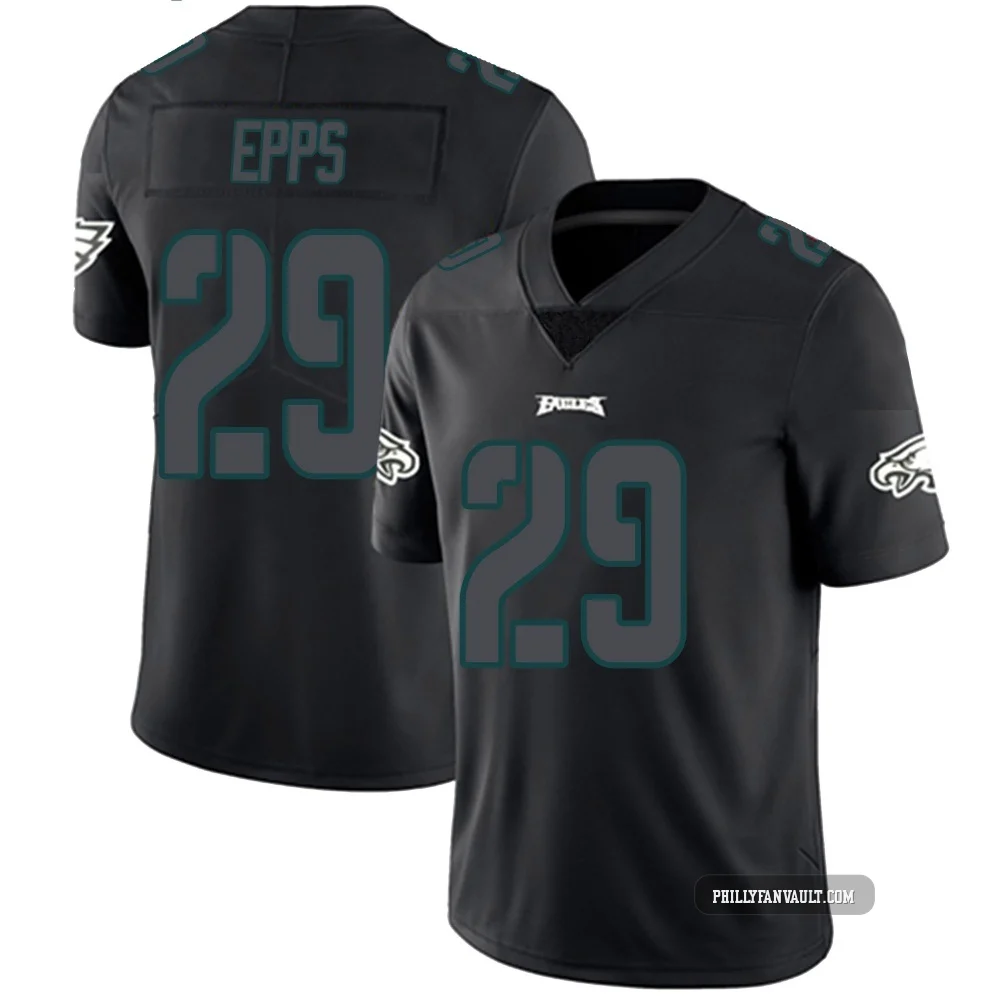 Youth Marcus Epps ＃29 Philadelphia Eagles Black Impact Limited Jersey