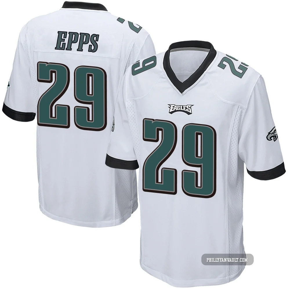Youth Marcus Epps ＃29 Philadelphia Eagles White Game Jersey