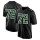 Youth Markel Bell ＃72 Philadelphia Eagles Black/Kelly Game Carbon Green Fashion Jersey