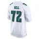 Youth Markel Bell ＃72 Philadelphia Eagles White Game Tundra Fashion Jersey