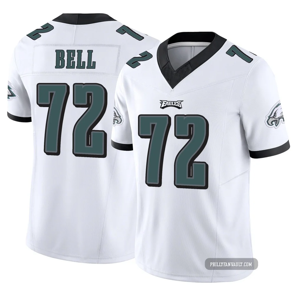 Youth Markel Bell ＃72 Philadelphia Eagles White Limited Vapor F.U.S.E. Jersey